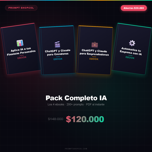 Pack Completo IA — Los 4 Ebooks