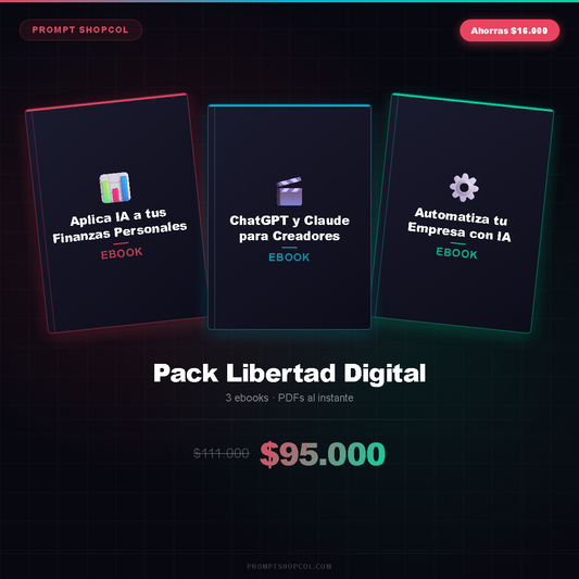 Pack Libertad Digital — Finanzas + Creadores + Automatizar