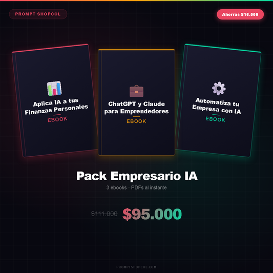 Pack Empresario IA — Finanzas + Emprendedores + Automatizar