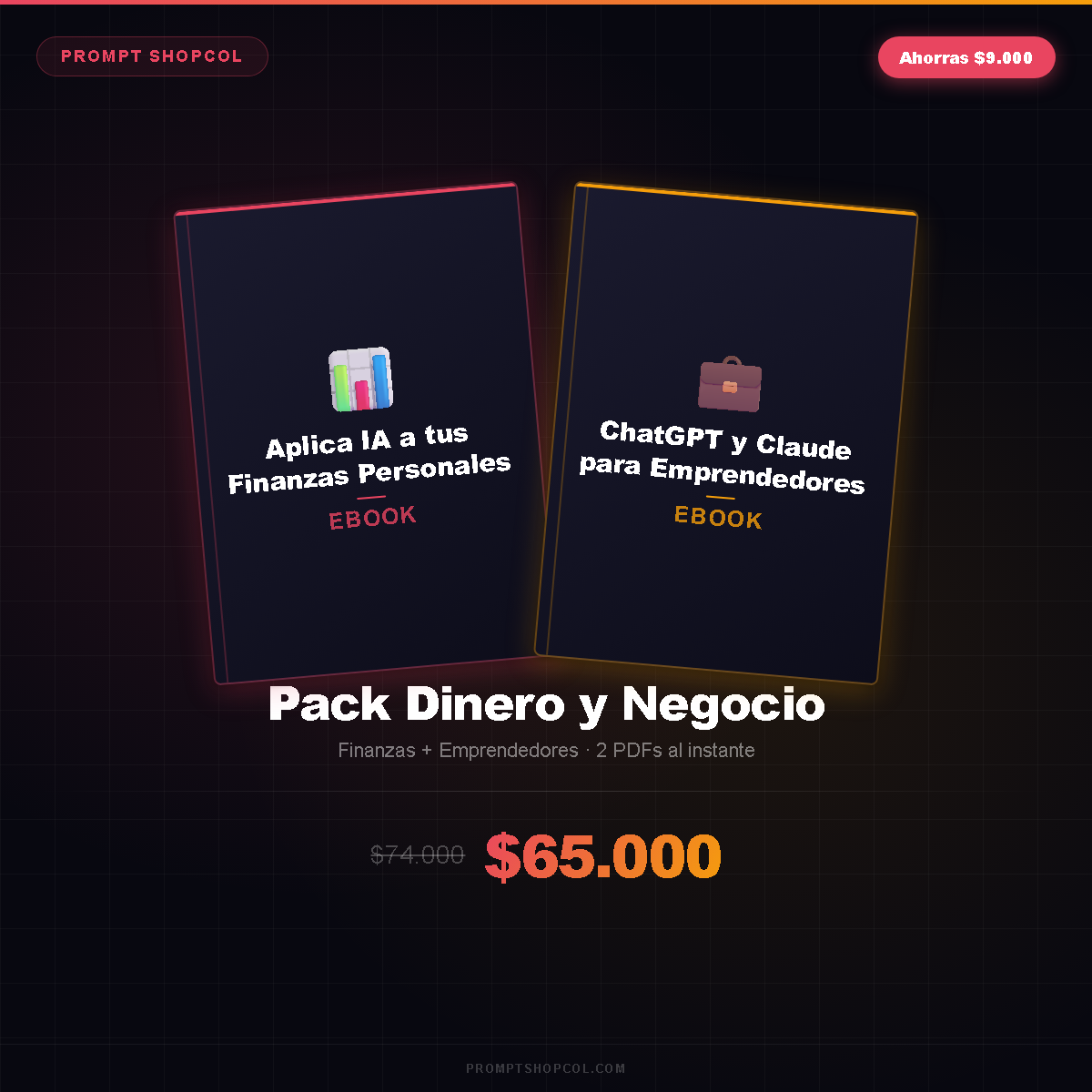 Pack Dinero y Negocio — Finanzas + Emprendedores
